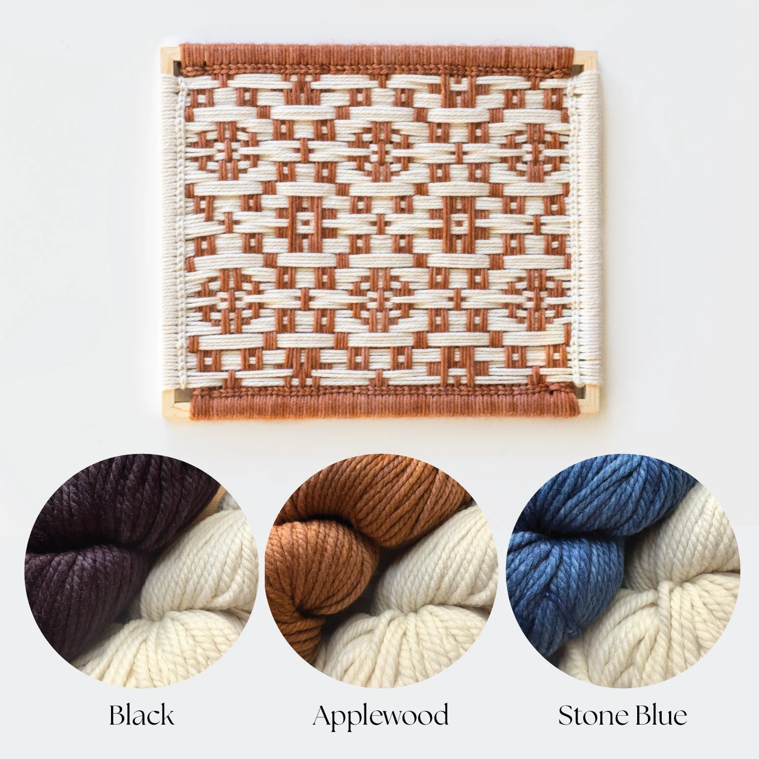 Applewood: Weave by Number. Frame Weaving Kit. Supplies +